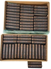 Accucut Ellison Wooden Dies Complete Upper & Lower Case Alphabet 5X6ea Set of 52