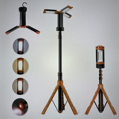 Rechargeable 73  LED Camping Light with Stand, Aluminum, Portable, Rechargeable 