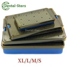 Dental Ophthalmic Autoclave Sterilization Tray Surgical Silicone Disinfect Case