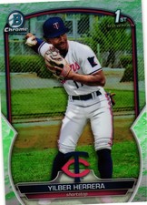 2023 Bowman #BCP-86 Yilber Herrera Chrome Prospects Lunar Glow Refractors
