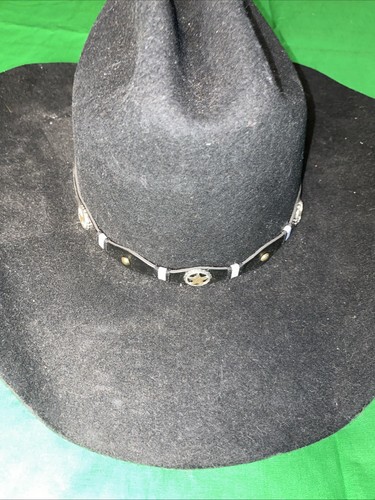 Cavenders dark black Ranch 3x stylischer schwarzer Cowboyhut 56 7 Premium Wolle - Bild 2 von 10