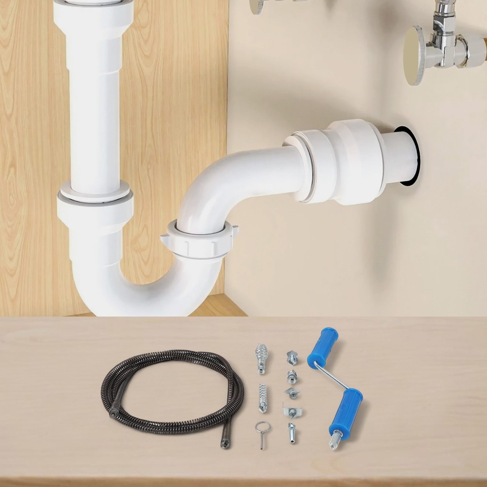 Solted Pipe Steel Drain Cleaning Spiral with Female Slotted End for Electric ...