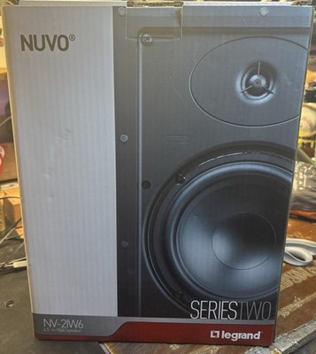 Legrand Nuvo NV-2IW6 Series Two 6.5'' In Wall Speakers (1) Pair New Save Big! 