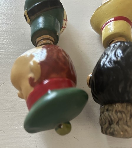 Vintage Rubens Original 4 Korken Flasche Party Stopfen Wackelköpfe mit Ständer Japan - Bild 12 von 12