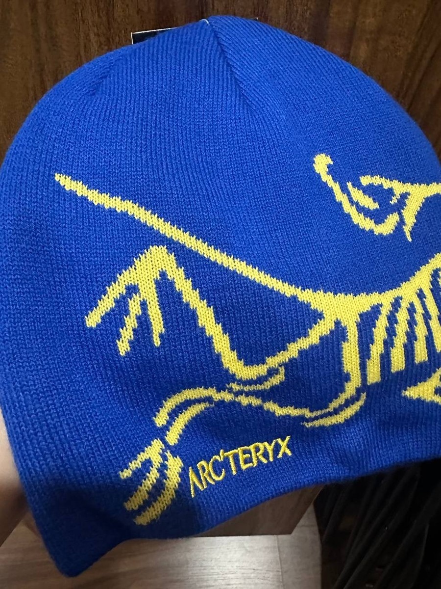 Arc’teryx blue vintage beanie Arc'teryx Bird Head Toque Blue Wool Beanie Hat Unisex Winter Ski