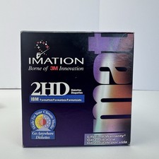Imation 2HD 3.5" 1.44 MB IBM Formatted Diskettes 25 - Pack Brand New