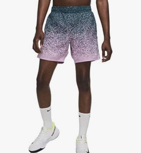 NIKE TENNIS NIKECOURT 7" RAFA NADAL SHORTS taglia media CK9783-300 Atomic rosa acqua - Foto 2 di 18