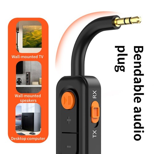 Portable 2 in 1 Wireless Audio Adapter for TV PC Car Enhanced Listening Quality - Afbeelding 18 van 23