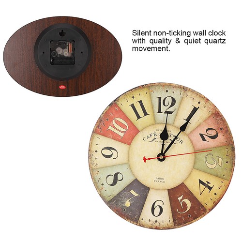 12 Inch Home Decoration Clock Decoration (Paris) - Picture 5 of 10