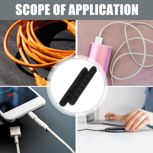2 Pcs Cable Manager Wire Holders for Cables Cord Organizer Appliance Desktop - Afbeelding 11 van 12