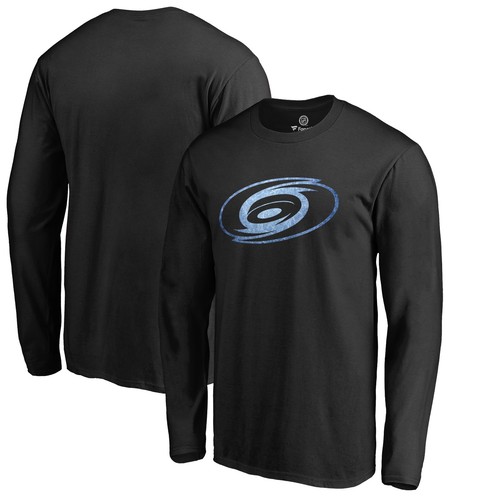 Langarm-T-Shirt Herren schwarz Carolina Hurricanes Pond Hockey