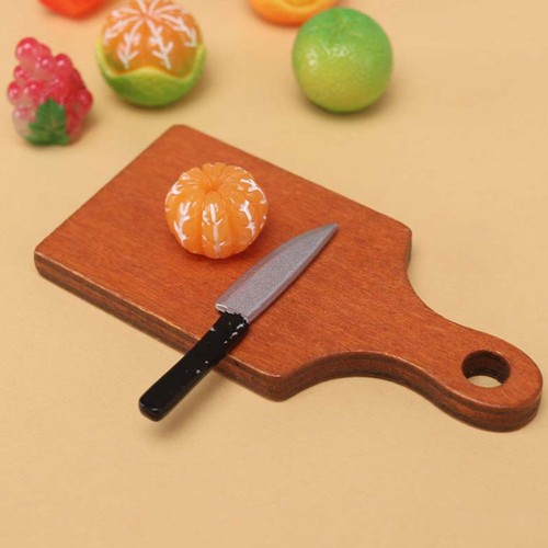Mini tabla de cortar utensilios de cocina de juguete para niños y niños - Imagen 10 de 12