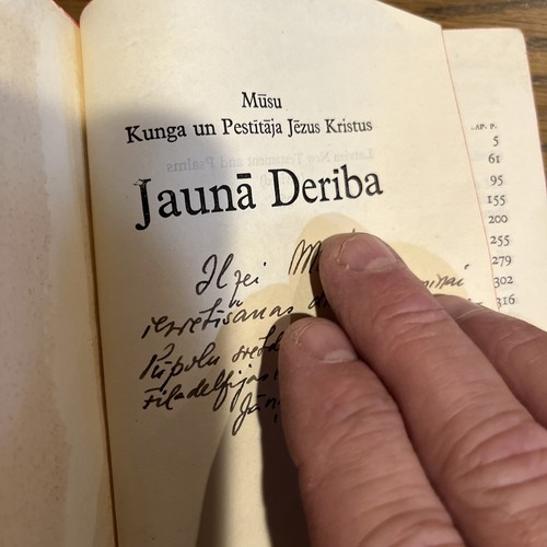 Jauna derība un psalmi Latvian "New Testament and Psalms" BIBLE 1961 Edition - Imagen 4 de 8