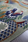 Antique Hand Knotted Tibetan Dragon Rugs 3x6 ft Home Decor Rugs