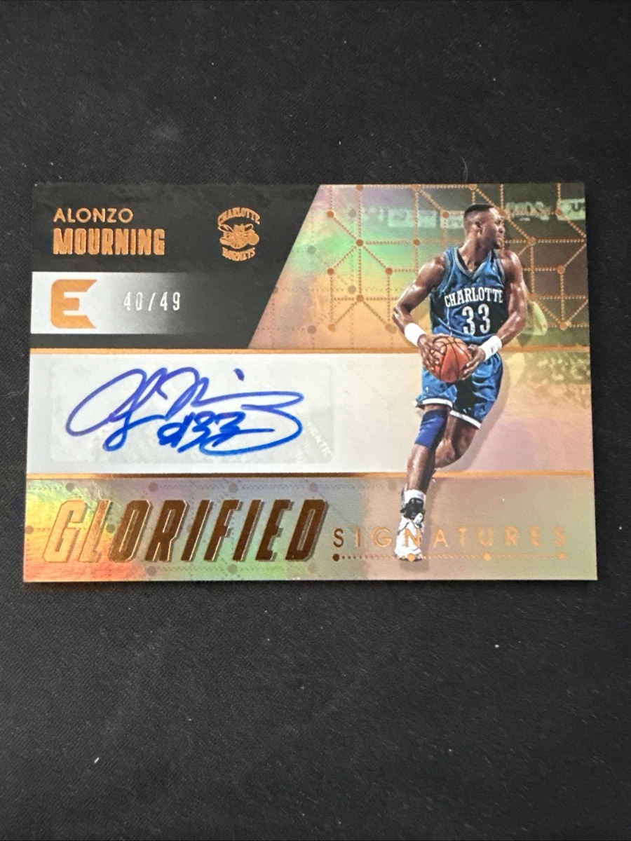 Alonzo Mourning Basketball Autographed Sports Trading Cards