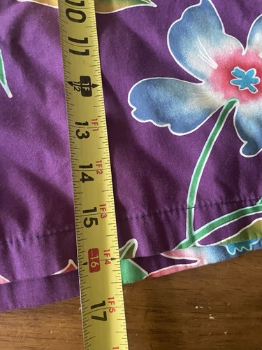 Vintage 80s Original JAMS Shorts Drawstring Size Medium M Floral Hawaiian - Picture 4 of 11