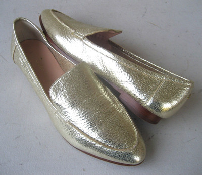 Kate Spade New York Calliope Loafers Women's Slip On Gold Shoes Size 8 M