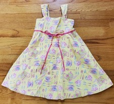 MAGGIE & ZOE GIRLS 5 SLEEVELESS DRESS, Yellow, tea time