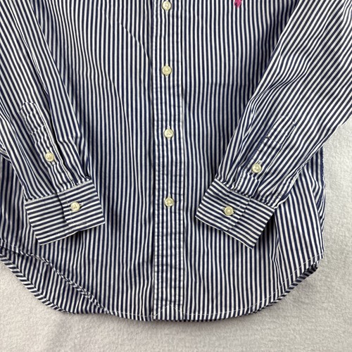 Ralph Lauren Long Sleeve Striped Button Down Shirt Youth Size 6 - Picture 2 of 9