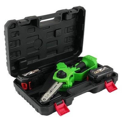 Electric for Mini Chainsaw 2x 3000mAh Battery Handheld Cordless Wood Chainsaw