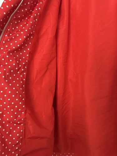 Merona Polka Dot Red Raincoat Jacket Size XXL - Picture 5 of 17