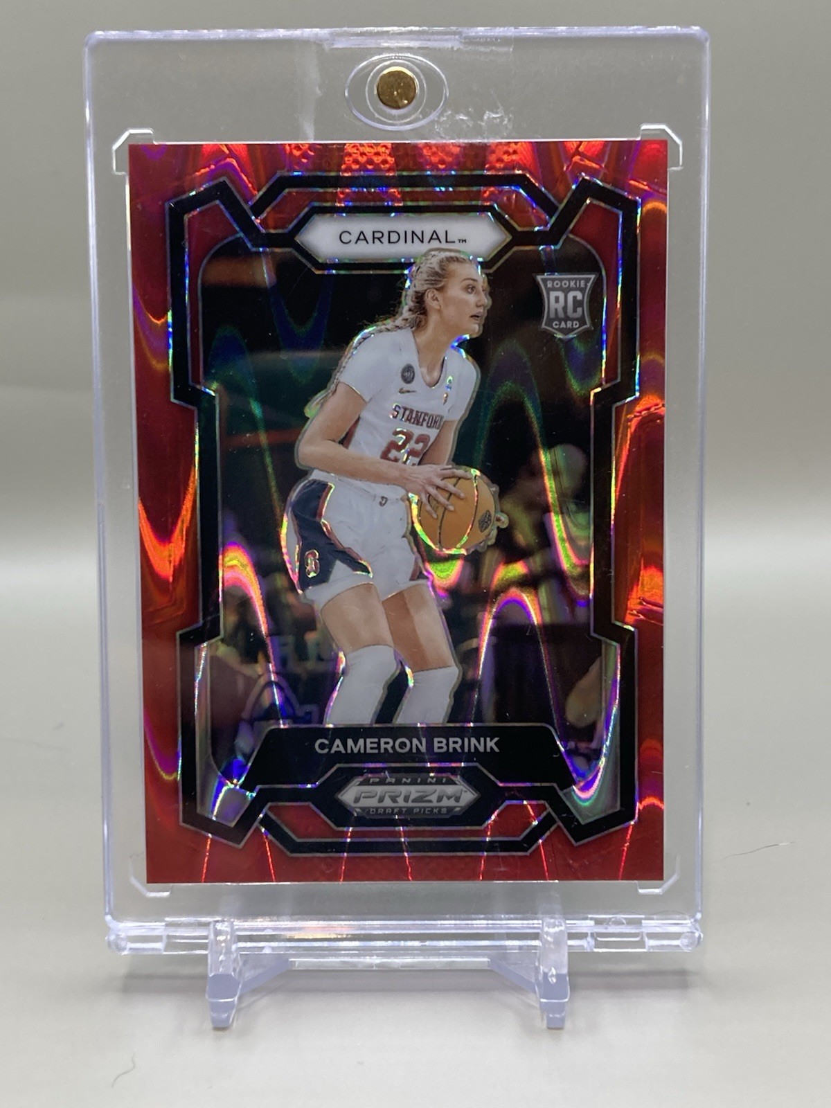 2024 Prizm Draft Picks Cameron Brink #89 Red Seismic /225 (RC) Stanford Sparks