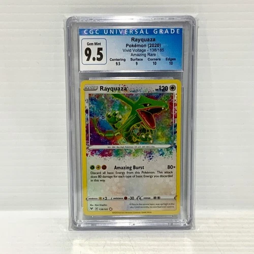 PSA CGC 9.5 10 - Rayquaza 138/185 - Vivid Voltage - Graded Pokemon Card
