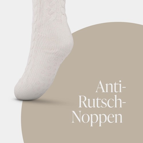 Sogno D'oro Damen Stoppersocken mit Anti Rutsch Noppen, Warme Soft Kuschelsocken - Bild 28 von 39