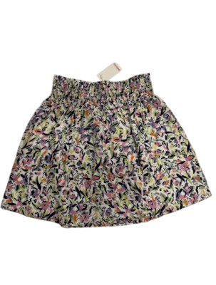 CatiMini Ocelia White Allover Printed Skirt Size 8