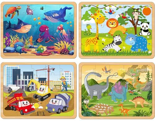Puzzles for Kids Ages 4-6, Set of 4 Packs with 24-Piece,Preschool... - Picture 8 of 8