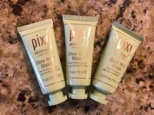 3x PIXI Beauty Glow Mud Mask Travel Size (0.50 oz ea = 1.5oz total) New & Sealed