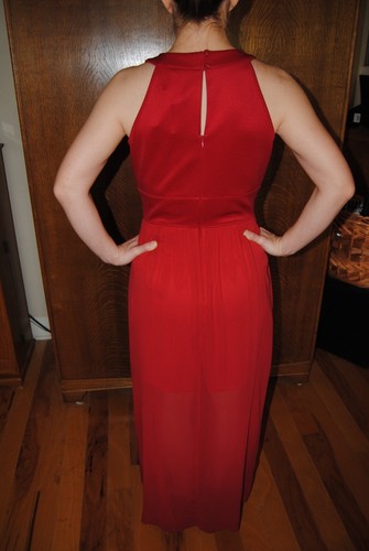 Party Prom Wedding Red Dress Mesh Cutouts Juniors M Ladies S/4 Costume Cosplay - Picture 9 of 12