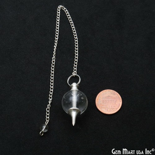 Gemstone Healing Pendulum Pendant With Cap reiki Spiritual engraved stones - Picture 12 of 34