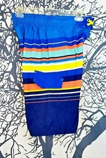 CAT JACK Boys LINED Multi-color Board Shorts Bathing Swim Suit Pocket size XL