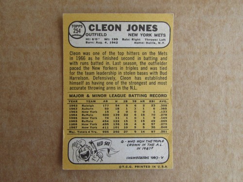 1968 TOPPS BASEBALL CARD SINGLES #1-285 COMPLETE YOUR SET U- PICK UPDATED 10/9 - Picture 375 of 422