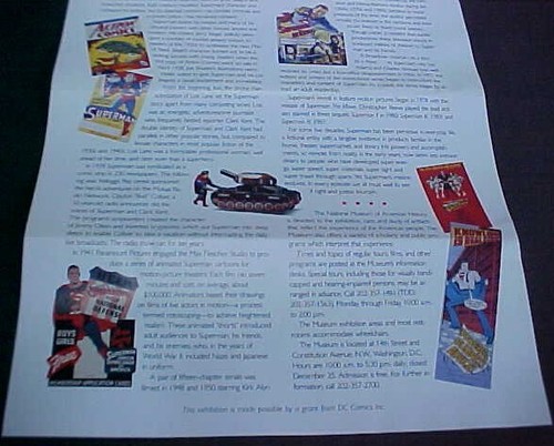 Vintage Superman Glider 1987-1988 Smithsonian Poster 1930s-1980s DC Comics Art - Picture 13 of 24