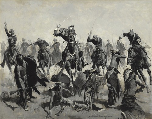 Frederic Remington Custers Last Charge Leinwandbild 16 x 20 - Bild 1 von 4