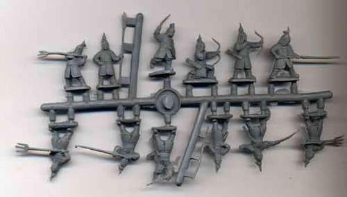REDBOX 1:72 RB72014 16TH-17TH CENTURY KOREAN HEAVY INFANTRY-48 FIGURES (BROWN) - Picture 3 of 3