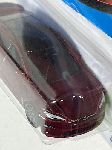 Hot Wheels Car Tesla Model S Plaid HW EV Toy Vehicle Race Cars Diecast 1 64 Kids - Picture 8 of 9