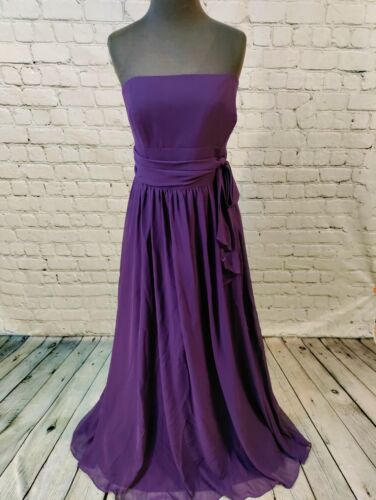 G419 ALFRED ANGELO 7017 EGGPLANT SZ 18W FORMAL PARTY GOWN DRESS - Picture 2 of 10