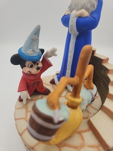 Vtg Disney Fantasia Mickey Mouse Musical Memories Music Box Limited Edition #189 - Picture 7 of 9