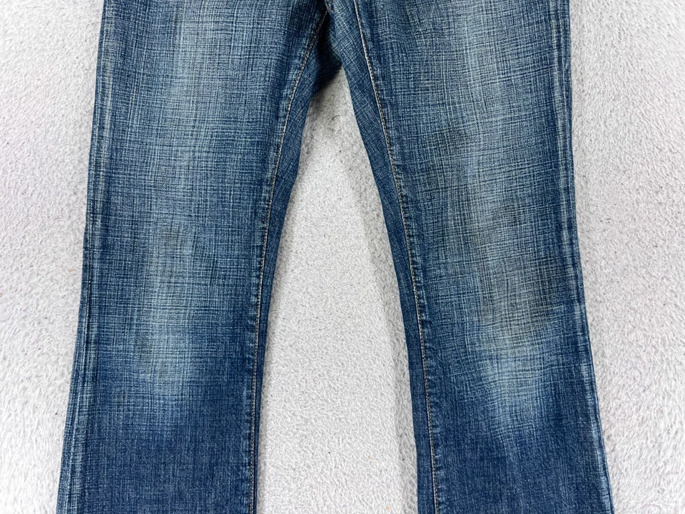 Pantalones de mezclilla FRX para mujer 27 azul corte bootcut acampanado tiro bajo 25x30 LEER Foto 3 de 4