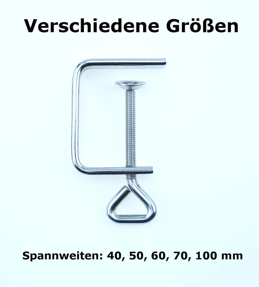 Pebaro Laubsägezwinge (Tischzwinge), Spannweite 40-100 mm (PB 24)