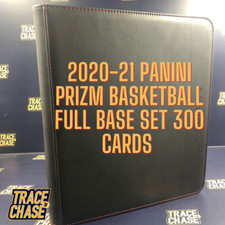 2020-21 Panini Prizm Basketball Full base set (300 cards) in a leather binder 