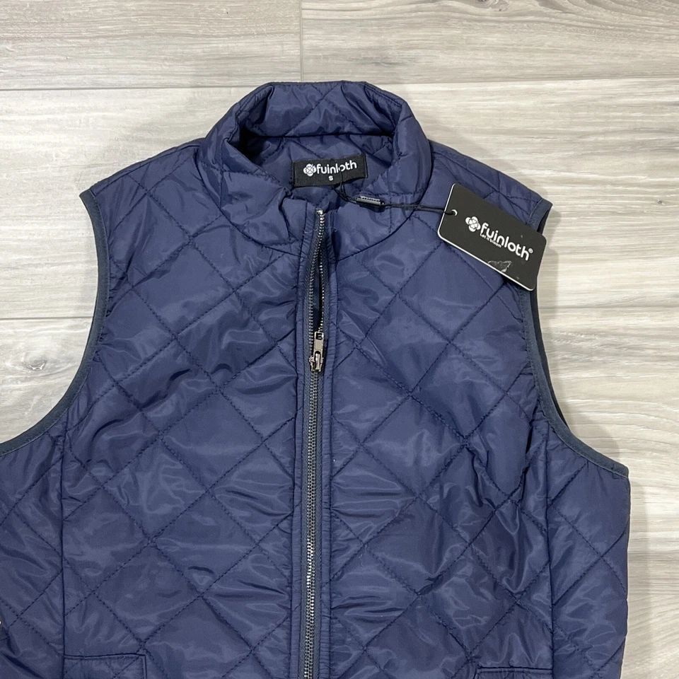 Fuinloth Vest Women's Small Blue Sleeveless Full Zip  New - Image 2 of 4