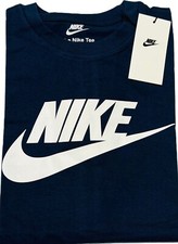 NIKE EMBROIDERED LOGO SHORT SLEEVE CREW NECK T-SHIRT 100% COTTON