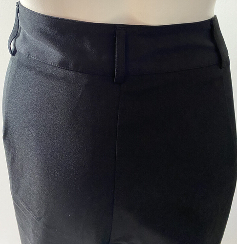 Pantalones de vestir de negocios BOBBY J negros con esposas ancha pierna alta talla 24W - Imagen 5 de 7