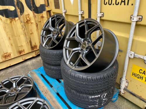 Audi A3 A4 TT Q5 Fitment 19” Aluwerks XT2 Grey 5x112 Wheel & Tyres - Picture 4 of 9