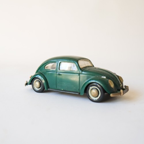 VW BEETLE Car Plastic Model Kit Dark Green - Built