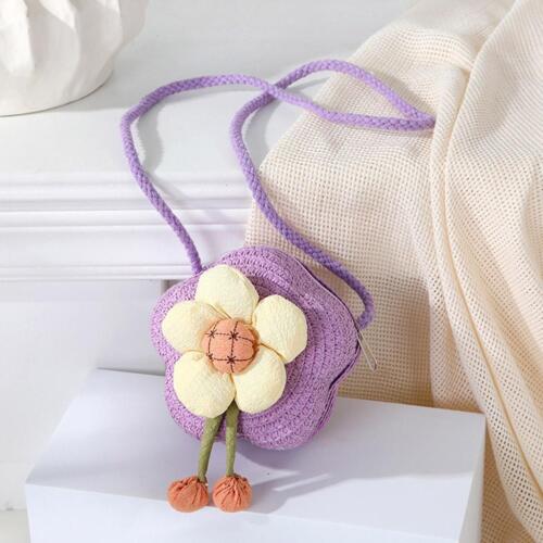 Women Straw Bag Summer Beach Crossbody Handbag Shoulder Baga0d6 B8J7 RFT - Imagen 19 de 31